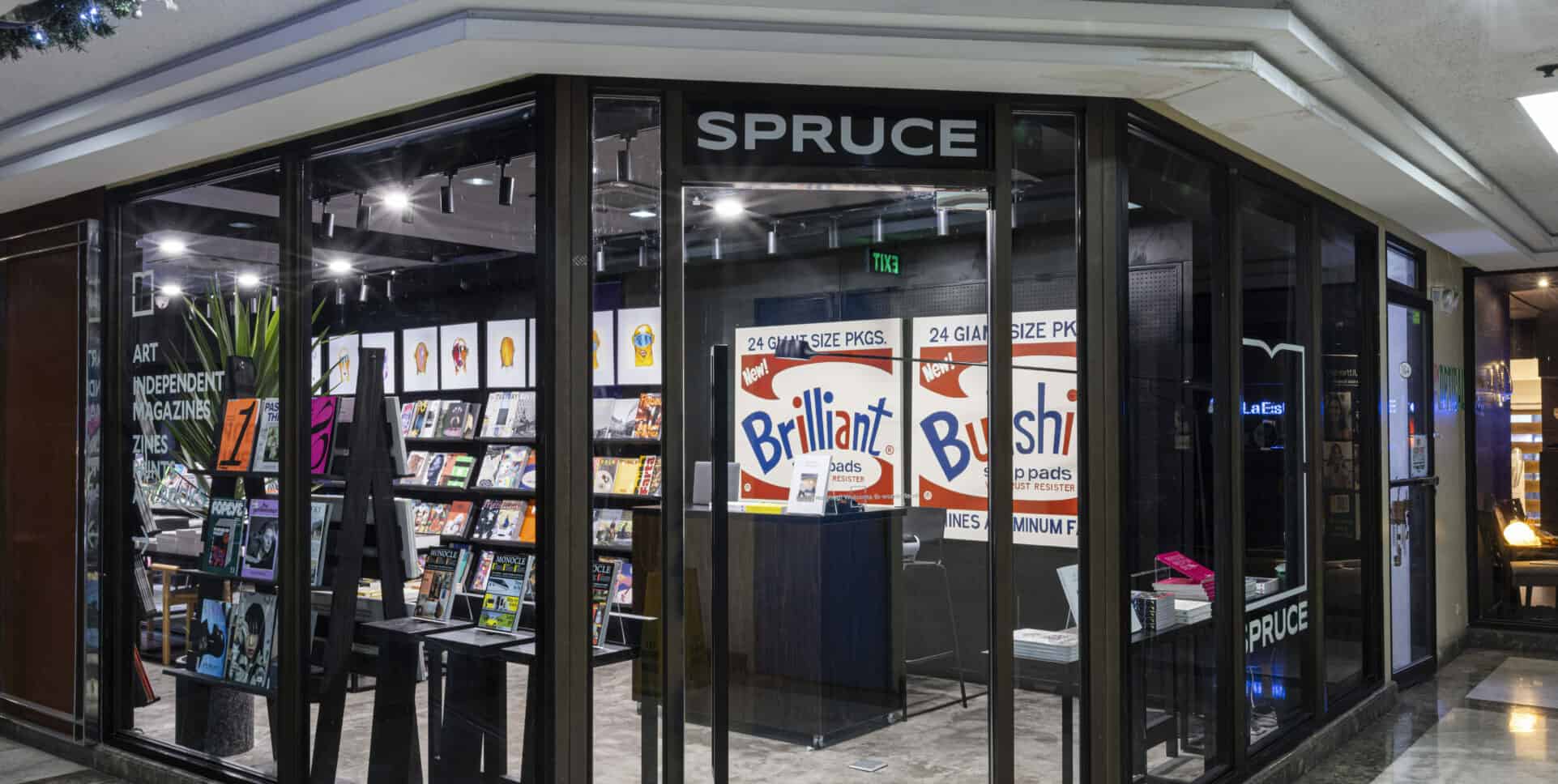 Spruce Gallery storefront and interior overview